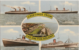 GREETINGS FROM - LEE ON SOLENT - FAMOUS SHIPS - Portsmouth