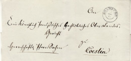 POLAND / GERMAN ANNEXATION /1850 Ca/ LETTER  SENT FROM DRAWSKO /DRAMBURG/ TO KOSZALIN /COESLIN/ - ...-1860 Prefilatelia