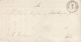 POLAND / GERMAN ANNEXATION 1853  LETTER  SENT FROM DARŁOWO /RUEGENWALDE/ TO KOSZALIN /COESLIN/ - ...-1860 Prephilately