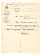 Vieux Papier - Espagne - Madrid - Villanueva - Sociedad General De Industria Y Comercio - Avril 1915 - Spain