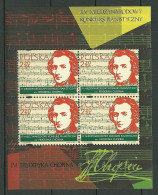 POLAND MNH ** 3954 En Bloc Concours International De Piano, Musique, Frédéric Chopin Musicien - Hojas Completas