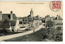 SAINT GEORGES SUR LOIRE ROUTE DE NANTES 1906 - Saint Georges Sur Loire