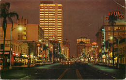 USA San Diego CA Broadway At Night - San Diego