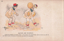 ILLUSTRATEUR SIGNE - Guillaume - Motif De Punition - Carte Postale Ancienne - Guillaume