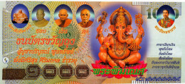 THAILAND TEMPLE BANKNOTE NLP 1000 BAHT  ND   UNC. - Tailandia