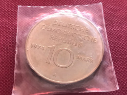 Münze Münzen Umlaufmünze Gedenkmünze Deutschland DDR 10 Mark 1974 25 Jahre - 10 Mark