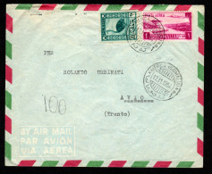 Somalia AFIS, POSTA VIAGGIATA 1954, MERCA PER AVIO (TN) - Somalie (AFIS)