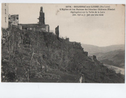 AJC -  Solignac Sur Loire L'eglise Et Les Ruines De L'ancien Chateau Feodal - Solignac Sur Loire