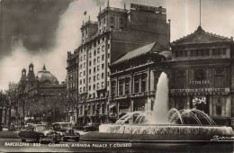 ESPAGNE - Barcelona - Avenue Du Palais Et Colisée - Animé -  Carte Postale Ancienne - Barcelona