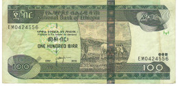 ETHIOPIA P52g 100 BIRR 2007 / 2015      VF   NO P.h. - Ethiopia