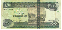 ETHIOPIA P52g 100 BIRR 2007 / 2015      VF   NO P.h. - Aethiopien