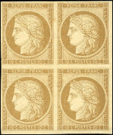 * 1 - 10c. Bistre-jaune. Bloc De 4. TB. - 1849-1850 Ceres