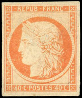 * 5g - 40c. Orange. Réimpression. B. - 1849-1850 Cérès