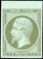 * 11 - 1c. Olive. Haut De Feuille. SUP. - 1853-1860 Napoléon III