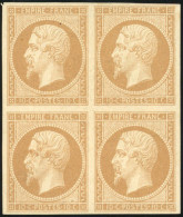 (*) 13B - 10c. Brun Clair. Bloc De 4. TB. - 1853-1860 Napoléon III