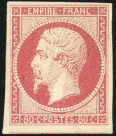 * 17Ab - 80c. Carmin-rose. Nuance Rare Du 80c. Carmin. SUP. - 1853-1860 Napoléon III