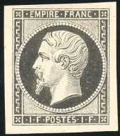 (*) 18 - Epreuve En Noir S/petit Feuillet. TB. - 1853-1860 Napoléon III.