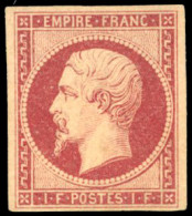 * 18 - 1F. Carmin. Grandes Marges. SUP. - 1853-1860 Napoléon III.