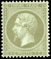 * 19 -  1c. Vert-olive. SUP. - 1862 Napoléon III.