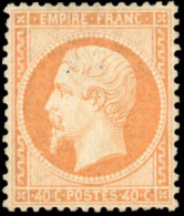 * 23 - 40c. Orange. Bien Centré. B. - 1862 Napoléon III.