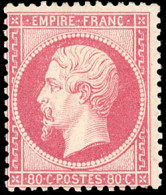 ** 24 -  80c. Rose. B. - 1862 Napoléon III.