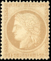 * 55 - 15c. Bistre. TB. - 1871-1875 Ceres