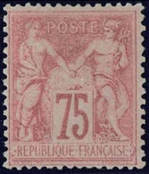 * 81 - 75c. Rose. Bon Centrage. TB. R. - 1876-1878 Sage (Typ I)