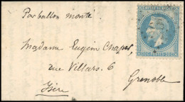 Obl. 29 - Pli Confié Du FERDINAND FLOCON. 20c. Lauré Obl. GC 2602 (NANTES) S/lettre Manuscrite Du 3 Novembre 1870 à Dest - Guerre De 1870