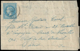 Obl. 29B - Lettre Manuscrite De DREUX Du 14 Novembre 1870 Obl. Du CàD De LILLE Du 25 Février 1871 à Destination De PARIS - Guerre De 1870