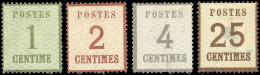 (*) 1 + 2 + 3 + 7 - 4 Valeurs. 25c. Avec Aminci. TB. - Other & Unclassified