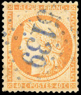 Obl. 38 - KUSTENDJE. 40c. Siège Obl. GC Bleu 5139. SUP. - 1849-1876: Klassik