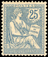 * 127 - 25c. Mouchon Bleu. TB. - Other & Unclassified