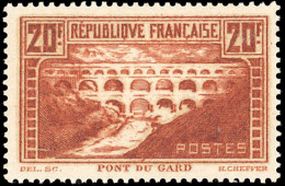 * 262b - 20F. Pont Du Gard Chaudron Clair. Rivière Blanche. SUP. - Andere & Zonder Classificatie