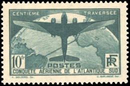 ** 321 - 10F. Traversée De L'Atlantique Vert Foncé. SUP. - Otros & Sin Clasificación