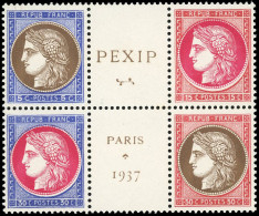 ** 348 / 351 - PEXIP 1937. Bloc De 4. SUP. - Andere & Zonder Classificatie