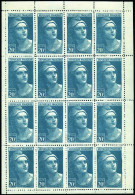 ** 730 - Marianne De Gandon. 20F. Vert. Feuillet 16 Timbres Faux D'Italie. SUP. R. - Autres & Non Classés