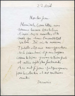 (*) 1263 - Marianne De Decaris. Lettre Manuscrite Signée Decaris Mentionnant Son Statut De Graveur De Timbres Postes. SU - Other & Unclassified