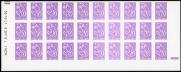 ** 3714e - Marianne De Lamouche. 0,10€. Violet-rouge. Bloc De 30 Avec Coin Daté Du 17/01/06. Variété ND Sans Phosphore. - Other & Unclassified