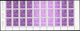 ** 3961 - Marianne De Lamouche. 0,85€. Violet. Bloc De 30 Timbres Avec Coin De Feuille Intégral Daté Du 05.10.2006. Var - Andere & Zonder Classificatie