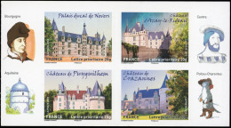 ** 721a/724a - Timbres Adhésifs. Châteaux Et Demeures Historiques. 4 Valeurs. ND. N° Et Cote Maury. SUP. - Sonstige & Ohne Zuordnung