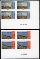 ** 908A/910A - Timbres Adhésifs. CEZANNE Et PISSARO. 2 Valeurs En Bloc De 4. ND Et Sans Phosphore. Coin De Feuille Intég - Sonstige & Ohne Zuordnung