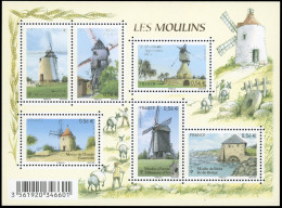 ** 4485-F - Les Moulins. Variété D'impression Défectueuse De La Couleur Noire. Non Coté. SUP. R. - Otros & Sin Clasificación