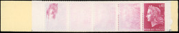 ** 1536B-C1c - Marianne De Cheffer. 0,40F. Rouge-carminé. Impression à Sec Et Détruite Sur 9 Timbres. SUP. R. - Other & Unclassified