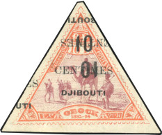 * 33b - 10c. S/10F. Orange Et Lilas. Double Surcharge Dont Une Renversée. TB. - Autres & Non Classés