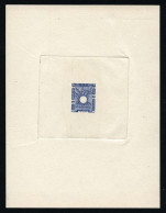(*) Timbres-Taxe. 1938. Epreuve Du Timbre Gravé En Bleu Sans Le Centre. SUP. - Autres & Non Classés