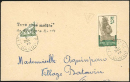 Obl. 52 - 5c. Gris-olive Et Vert, Obl. S/fragment De Lettre Frappée Du CàD De LIBREVILLE - GABON Du 9 Décembre 1910. Tax - Sonstige & Ohne Zuordnung