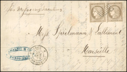 Obl. INDE - PONDICHERY. Timbres De Colonies Générales N° 9. 2 X 30c. Cérès Obl. Losange Muet S/lettre Frappée Du CàD IND - Sonstige & Ohne Zuordnung