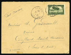 Obl. 5 - Poste Aérienne. 75c. Vert. Obl. S/lettre Frappée Du CàD De SETTAT Du 1er Septembre 1923 à Destination De CONFLA - Andere & Zonder Classificatie