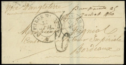 Obl. Lettre Manuscrite De Basse Sainte Du 25 Juillet 1860 Frappée Du CàD De ST-PIERRE - MARTINIQUE Du 25 Juillet 1860 à  - Sonstige & Ohne Zuordnung