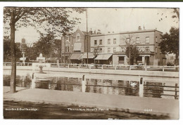 Real Photo Postcard, London, Croydon, Thornton Heath, Pond, Shops, Street, 1916. - London Suburbs